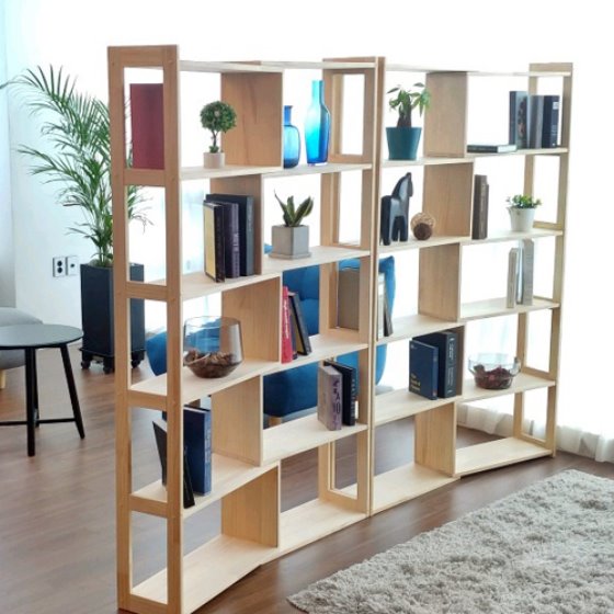 Variable bookcase _ pine